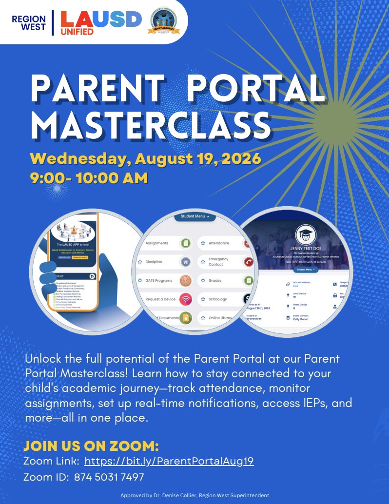 Parent Portal Master Class Flyer_Eng